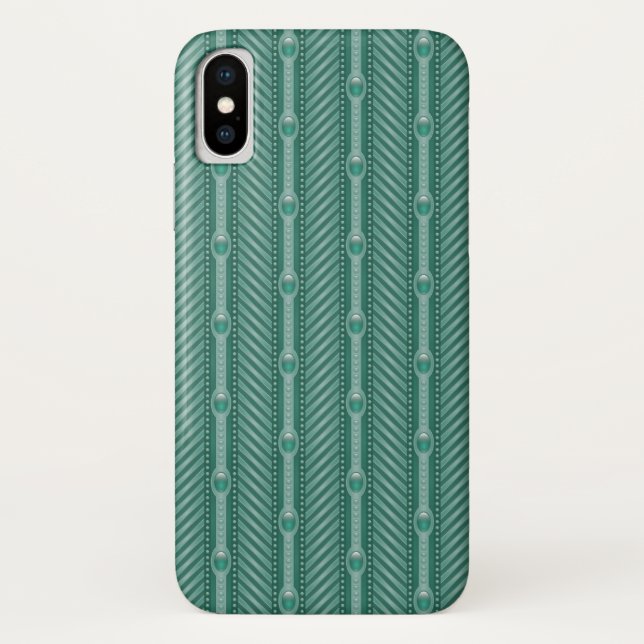 Ornamental Teal Pattern Case-Mate iPhone Case (Back)