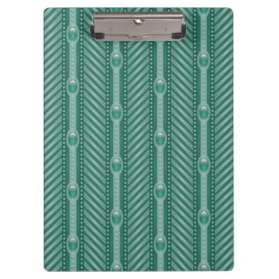 Ornamental Teal Pattern Clipboard