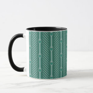 Ornamental Teal Pattern Mug