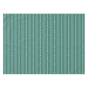 Ornamental Teal Pattern Tablecloth