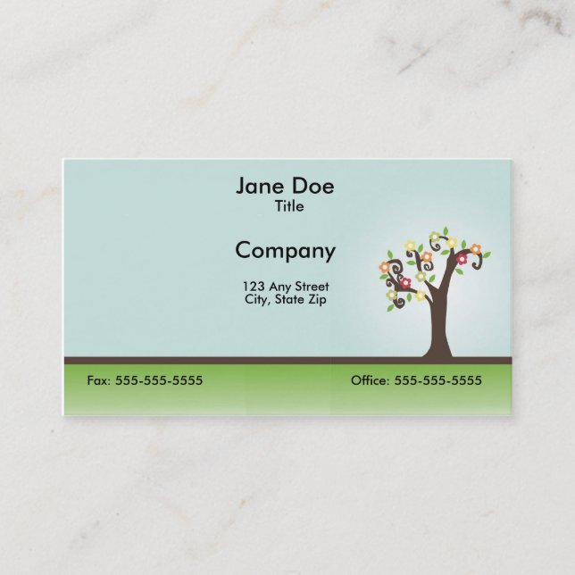 Ornamental Tree Business Card (Front)