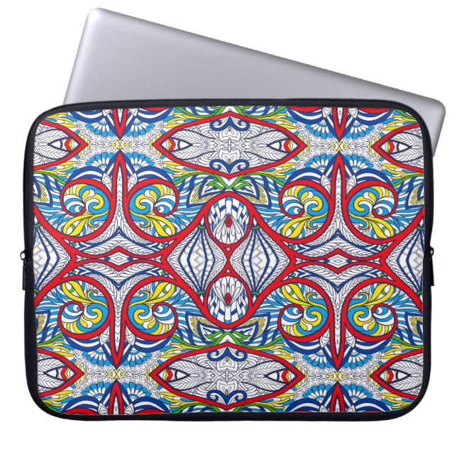 Ornamental Tribal Seamless pattern. Illustration.  Laptop Sleeve (Front)