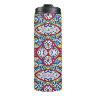 Ornamental Tribal Seamless pattern. Illustration. Thermal Tumbler
