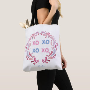 Ornamental Wreath Hearts XO XO Valentine's Day Tote Bag