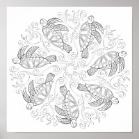 OrnaMENTALs #0026 Sea Turtle Splash Color Your Own