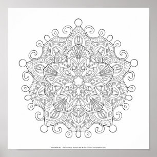 OrnaMENTALs #0030 Majestic Star Colour Your Own Poster