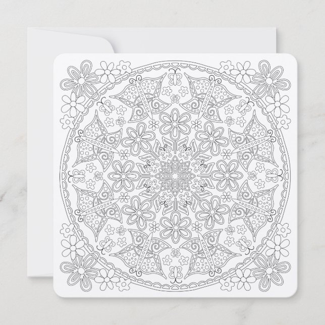 OrnaMENTALs #0033 Butterfly Daze Colour Your Own (Front)