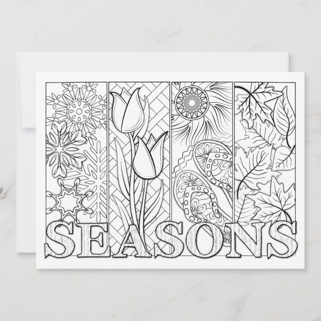 OrnaMENTALs Four Seasons Colour Your Own (Front)