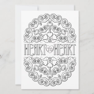 OrnaMENTALs Heart to Heart Mandala Colour Your Own