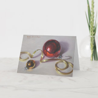 "Ornaments and Ribbon"  Art Card