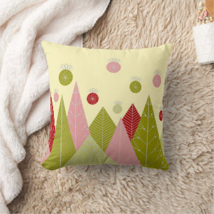 Ornaments and Trees Christmas Cushion