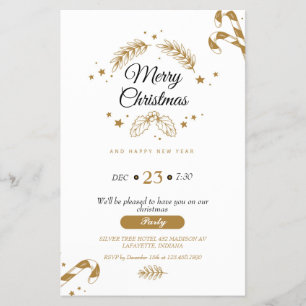 Ornaments Christmas Party Invitation Flyer