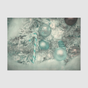 Ornaments Christmas Tree Green Watercolor Tissue Paper