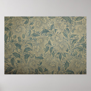 Ornaments flower asian chinese old poster