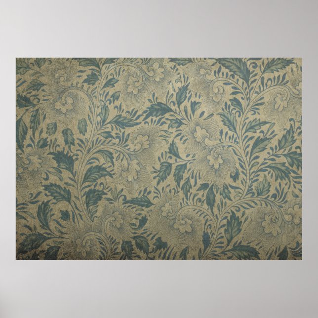 Ornaments flower asian chinese old poster (Front)