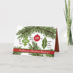 ORNAMENTS Folded Scripture Christmas Card