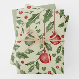 Ornaments of Joy Wrapping Paper Sheet