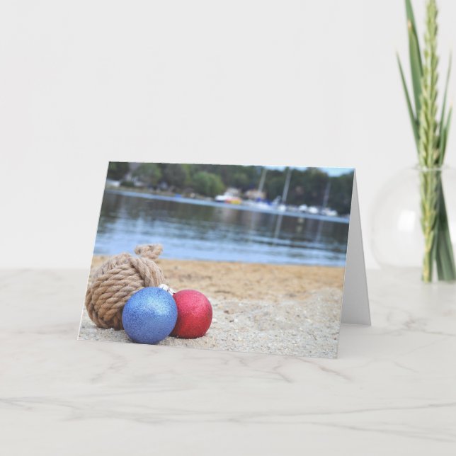 Ornaments on the Beach Card (Front)
