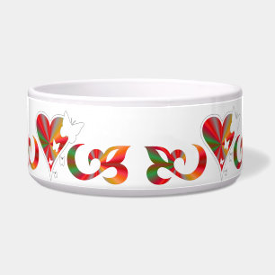 Ornaments Rainbow Heart with Butterfly and Lily