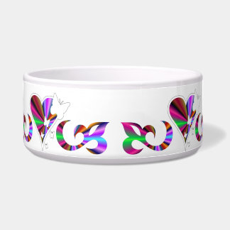 Ornaments Rainbow Heart with Butterfly and Lily