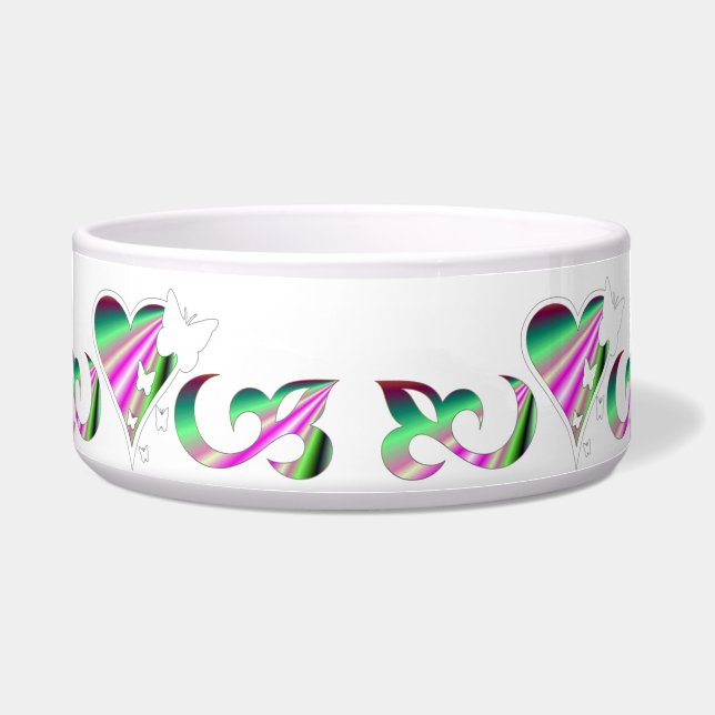 Ornaments Rainbow Heart with Butterfly and Lily (Front)