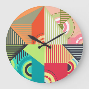 Ornaments Set: Background Design Elements. Large Clock