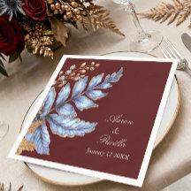 Ornate Antique Botanical Winter Wedding