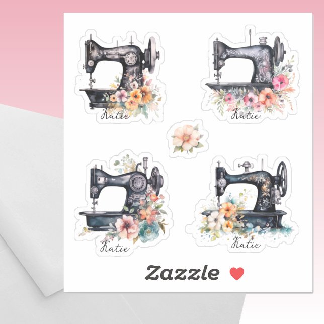 Ornate  Antique Sewing Machines with Flowers (Creator Uploaded)