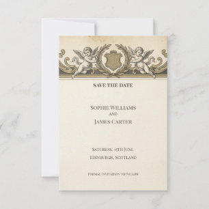 Ornate Baroque Save The Date Card