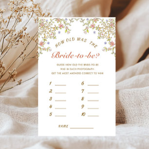 Ornate Bohemian Bridal Shower Game