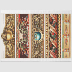 Ornate borders decoupage tissue paper