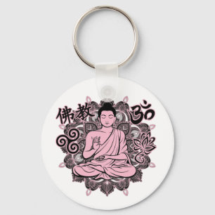 Ornate Buddha Key Ring
