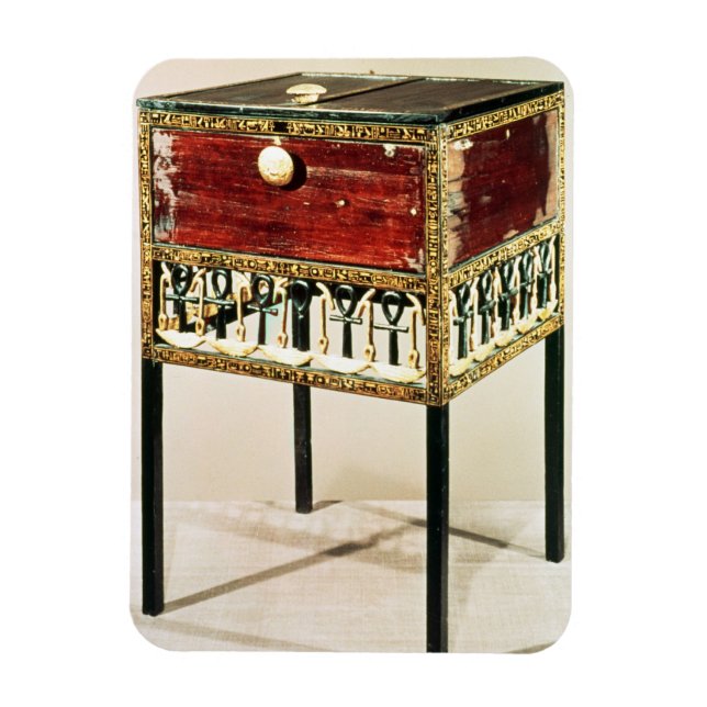 Ornate cabinet from the Treasure of Tutankhamun Magnet (Vertical)