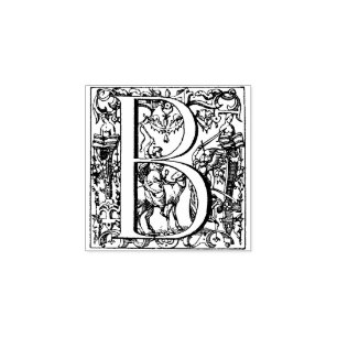 Ornate capital B, Renaissance, 17th century Rubber Stamp