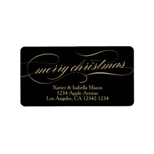 Ornate Christmas   Gold/Black Label