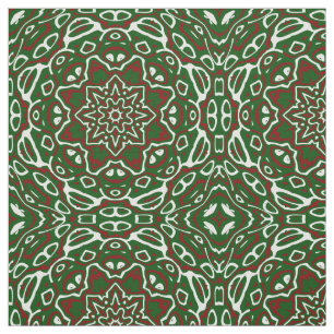 Ornate Christmas Pattern 2 Fabric