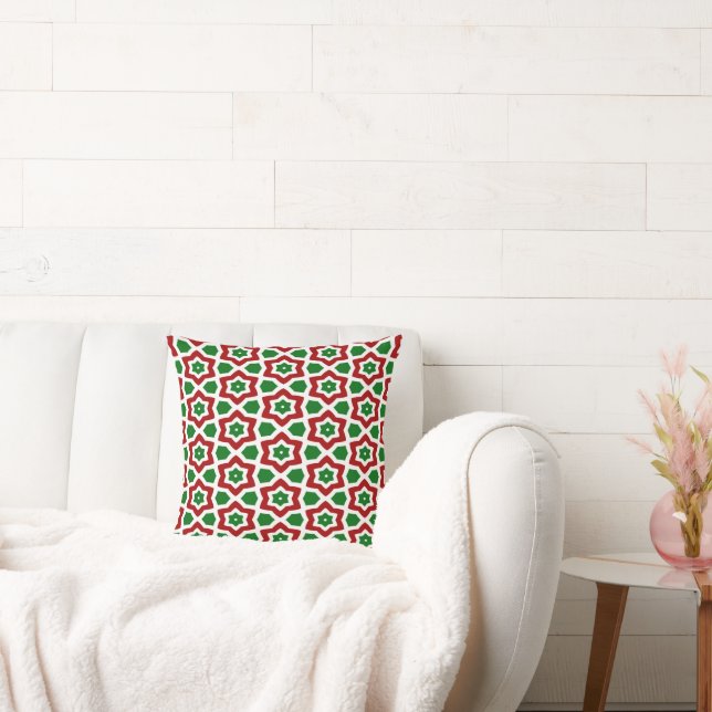 Ornate Christmas Pattern Cushion (Couch)