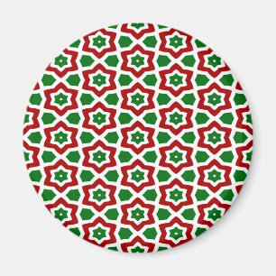 Ornate Christmas Pattern Magnet