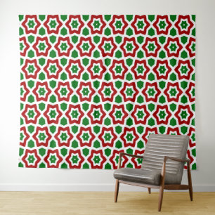 Ornate Christmas Pattern Tapestry
