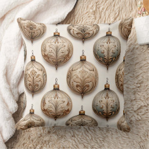 Ornate Circle Ornaments - Baroque & Quilted (1) Cushion