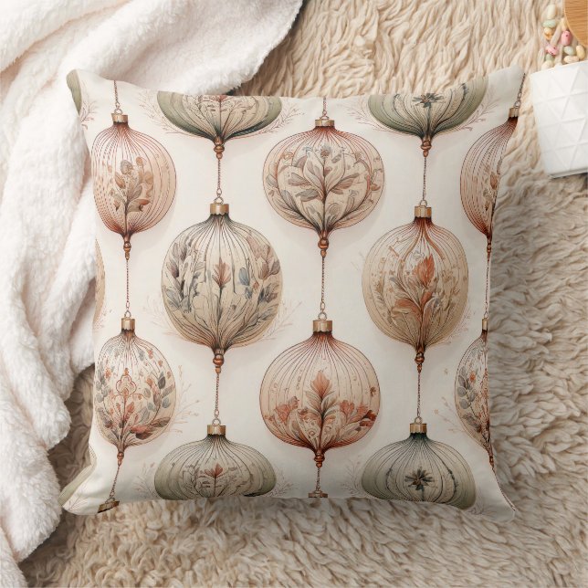 Ornate Circle Ornaments - Baroque & Quilted (2) Cushion (Blanket)
