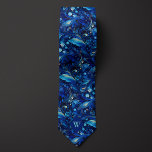 Ornate Cobalt Blue Botanical Tie<br><div class="desc">Elevate your wedding outfit with our Ornate Cobalt Blue Botanical Neck Tie. The ornate botanical pattern in cobalt blue adds a touch of elegance and style. Complete your ensemble with our matching socks for a coordinated look.</div>