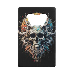 Ornate Cosmic Skull Gothic Baroque Mandala 