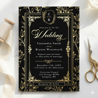 Ornate Crest Luxury Formal Wedding