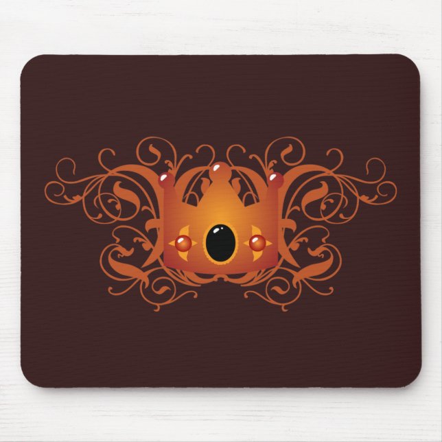 Ornate Crown Mouse Mat (Front)