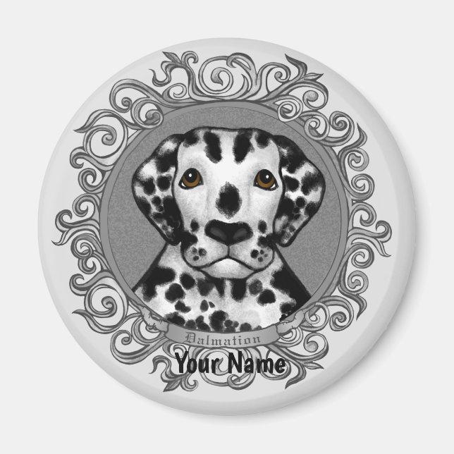 Ornate Dalmatian  Magnet (Front)