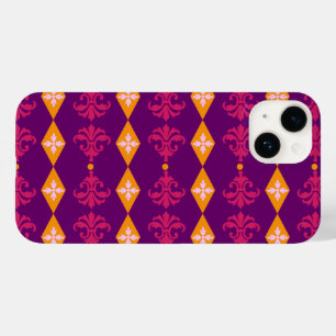 Ornate Damask Diamond Stripe Case-Mate iPhone 14 Case