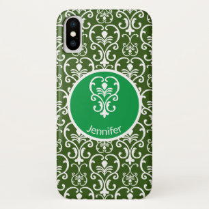 Ornate Damask Patterned iPhone X Case