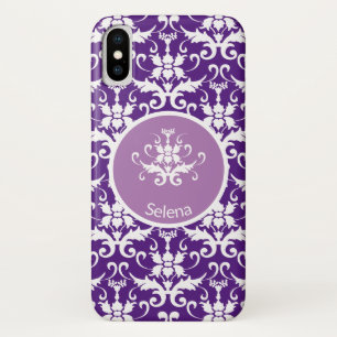 Ornate Damask Patterned iPhone X Case