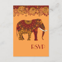 Ornate Decorated Indian Elephant Design